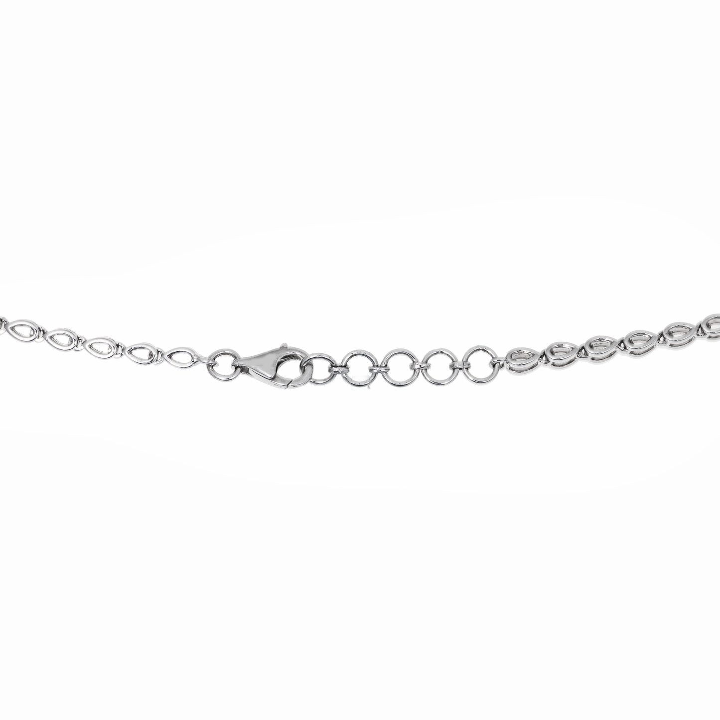 Lab-Grown Pear Diamond Drop Necklace – 14K White Gold