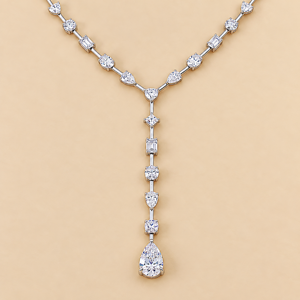 THE NOTE TO SELF - Lab-Grown Diamond Lariat Necklace
