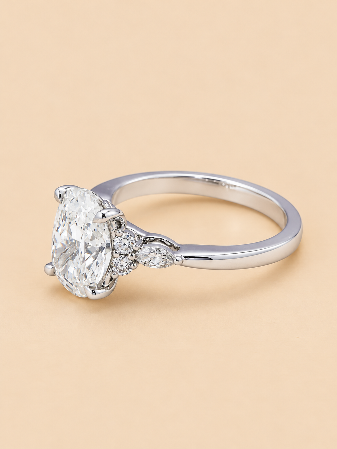 THE LOVE LETTER - Lab-Grown Oval Diamond Engagement Ring