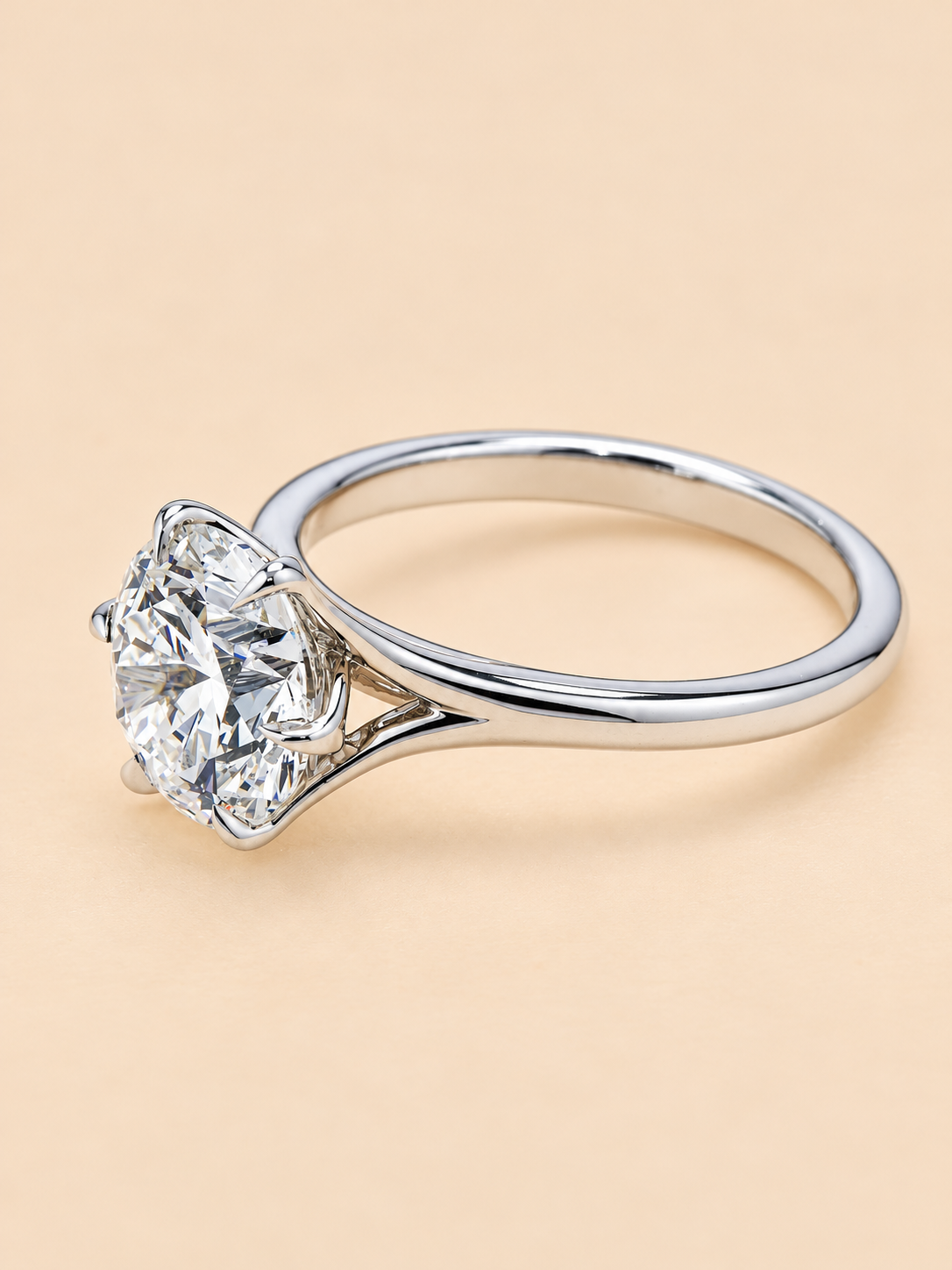 THE DESTINY - Lab-Grown Round Brilliant Diamond Solitaire Ring