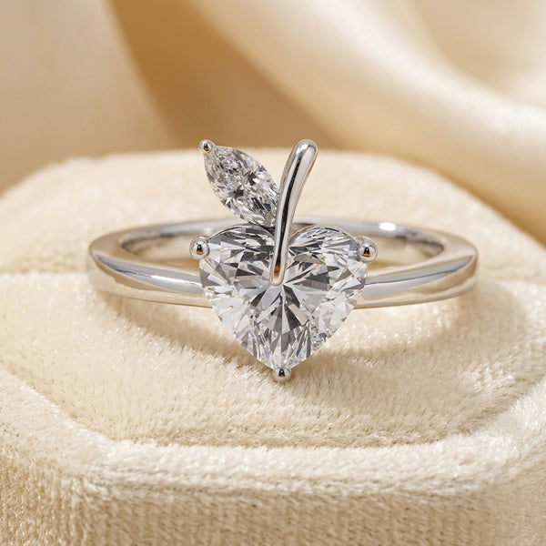 Lab Grown Toi Et Moi 14kw 1.88ct Lab-Grown Heart & Marquise Toi et Moi Diamond Ring – 1.88 CTW in 14K