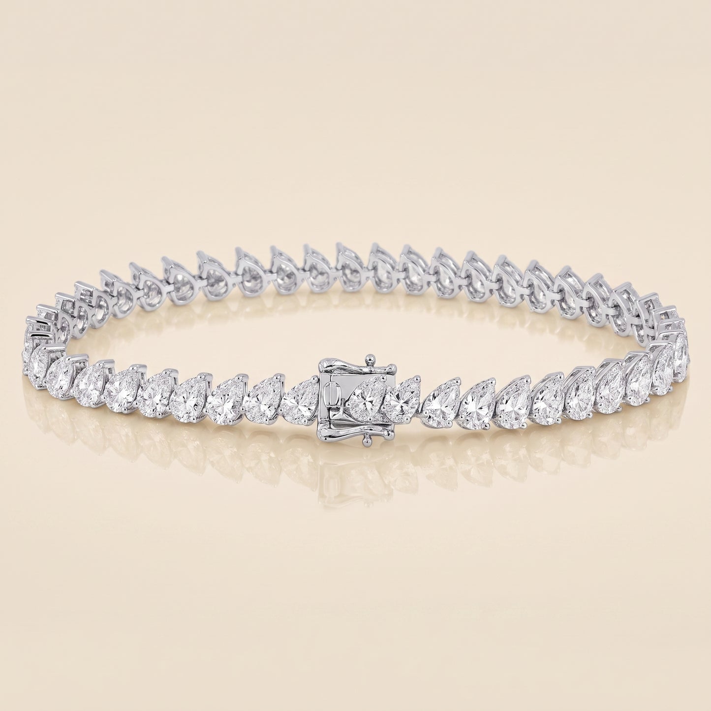 Lab-Grown Diamond Tennis Bracelet – 14K White Gold