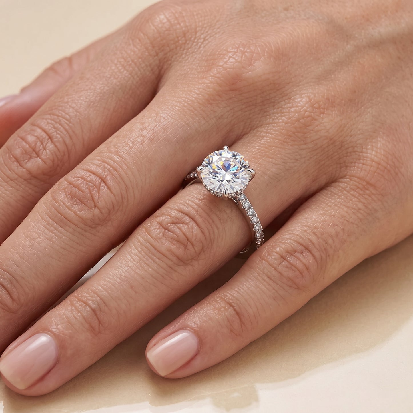 GIA-Certified Lab-Grown Round Brilliant Diamond Ring – 2.36 CTW in 14K