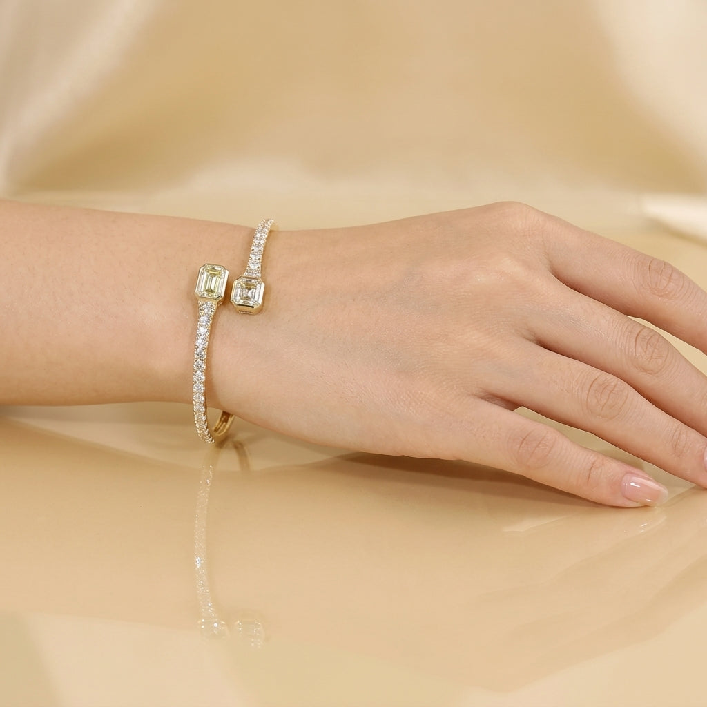 Lab-Grown Diamond Bypass Bracelet – 0.33 CT F VS1