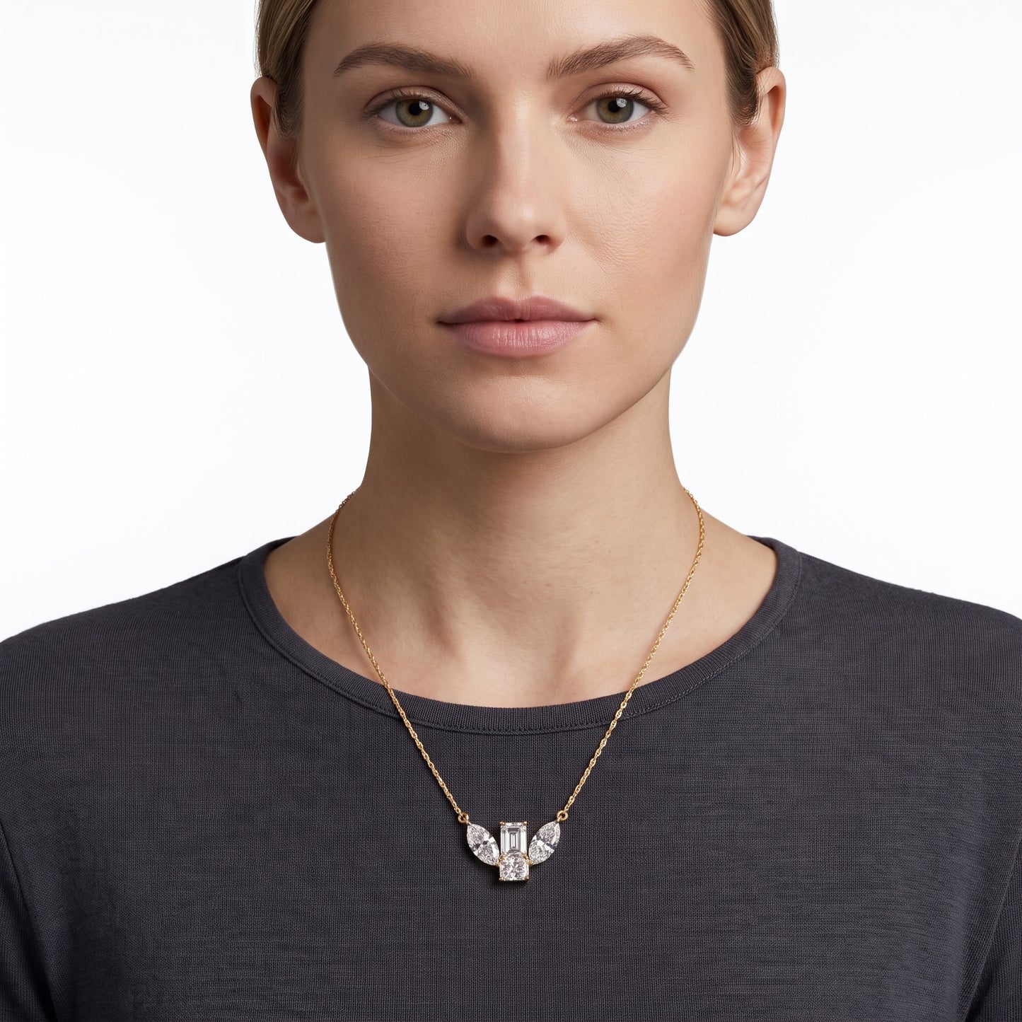 Lab-Grown Fancy Diamond Pendant Necklace