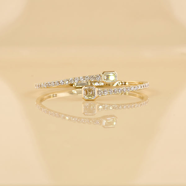 Lab-Grown Diamond Bypass Bracelet – 0.33 CT F VS1