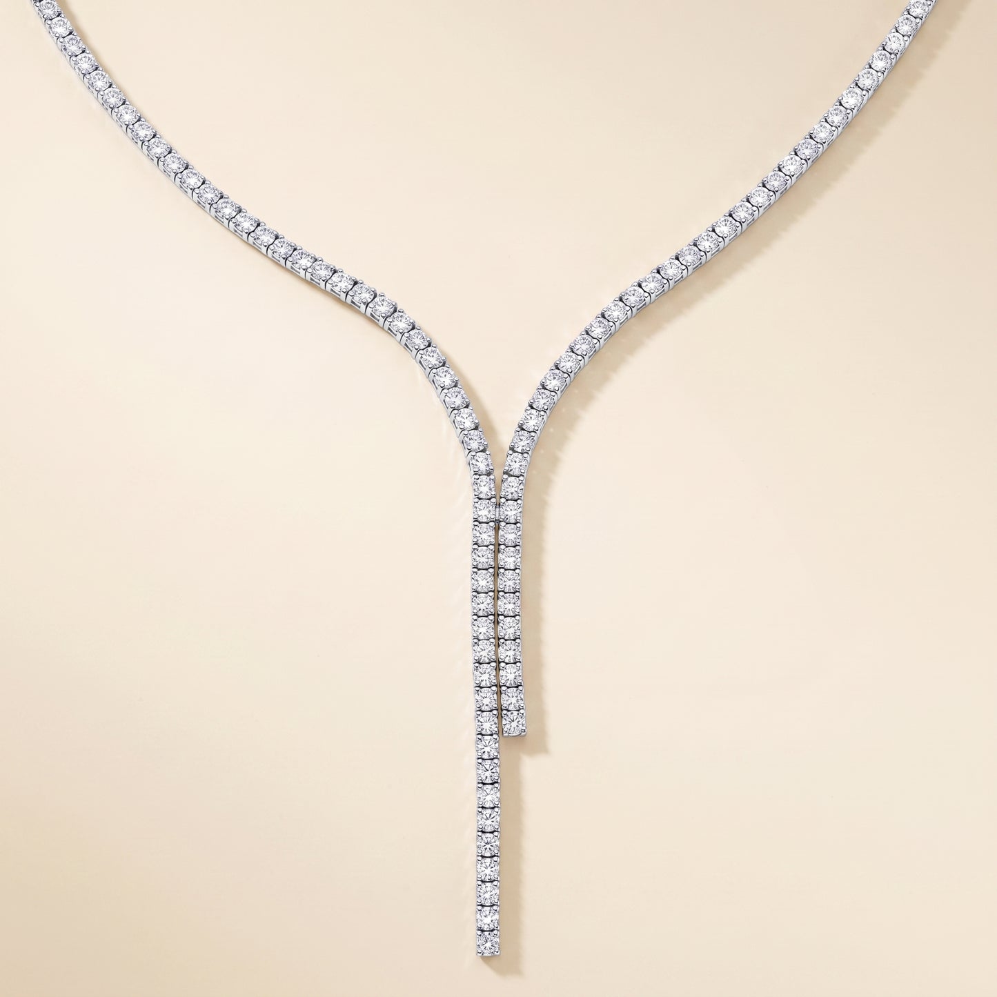 Lab-Grown Fancy Diamond Y Necklace