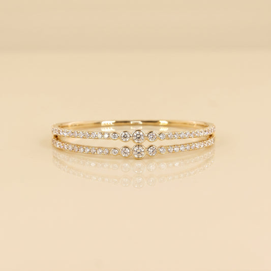 Lab-Grown Diamond Bezel Bangle – 0.33 CT F VS1