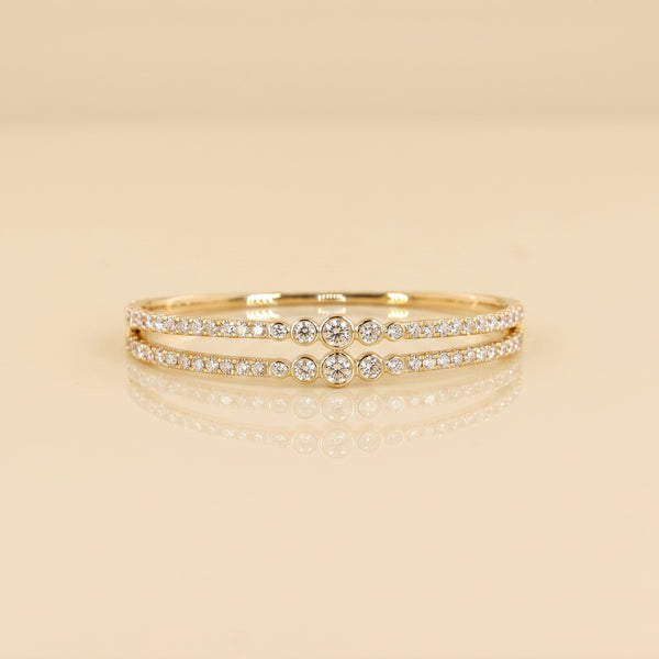 Lab-Grown Diamond Bezel Bangle – 0.33 CT F VS1