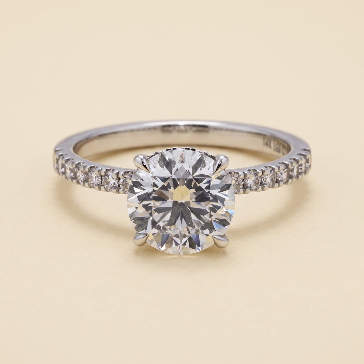 GIA-Certified Lab-Grown Round Brilliant Diamond Ring – 2.36 CTW in 14K