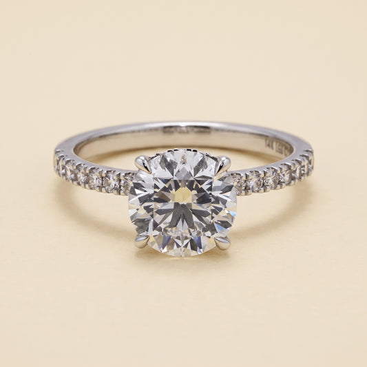 GIA-Certified Lab-Grown Round Brilliant Diamond Ring – 2.36 CTW in 14K