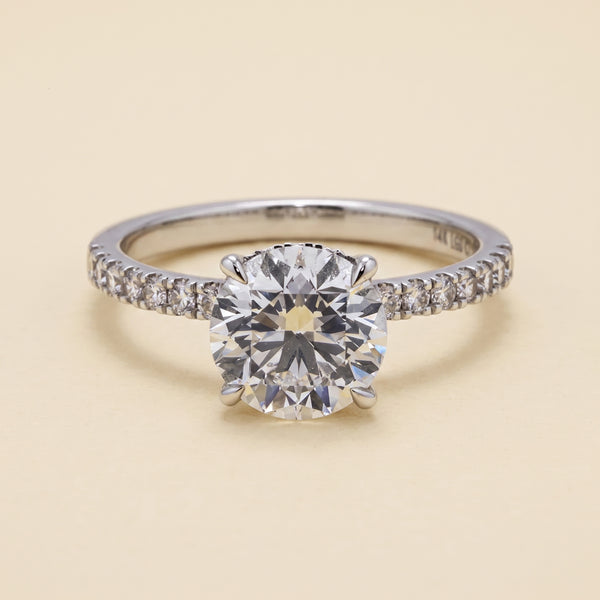 GIA-Certified Lab-Grown Round Brilliant Diamond Ring – 2.36 CTW in 14K
