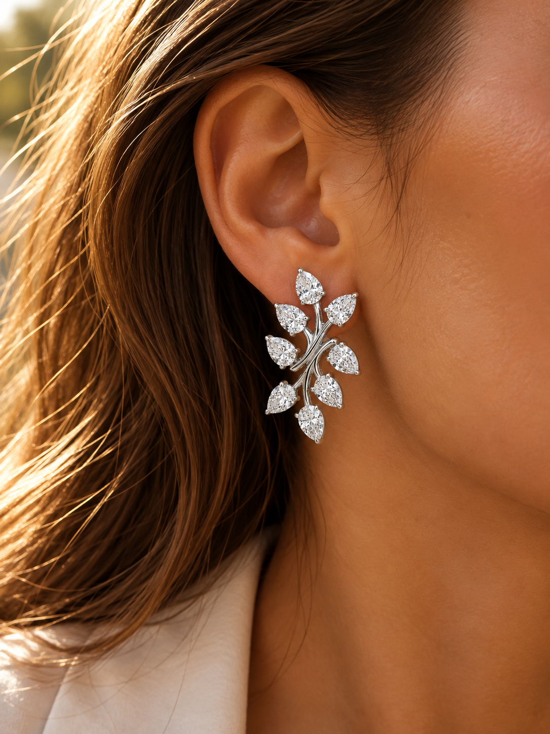 THE SIGN - Lab Grown Diamond Crawler Earrings
