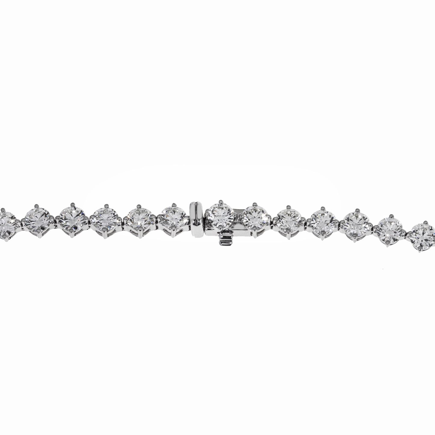 Natural Diamond Statement Necklace – 18K White Gold
