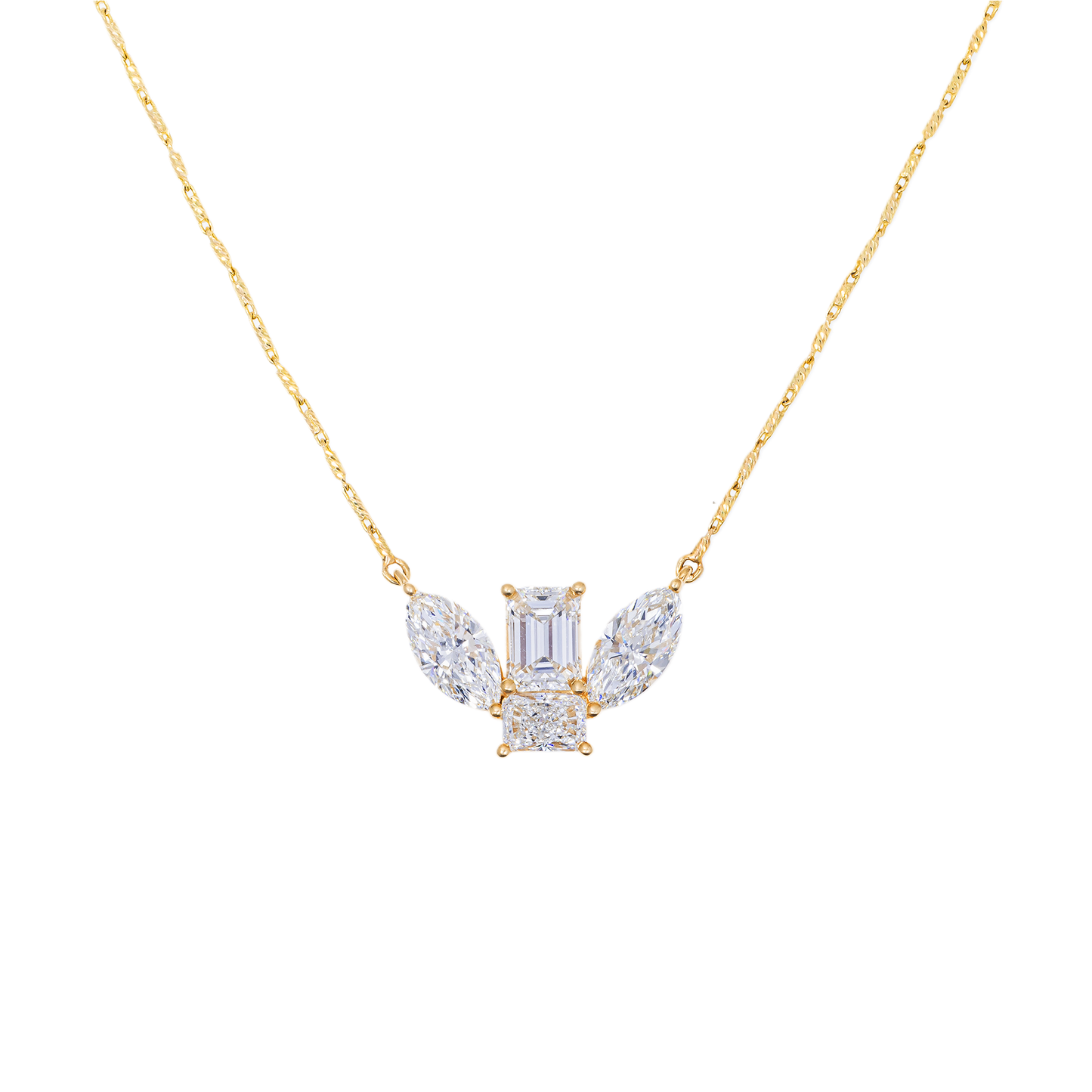 Lab-Grown Fancy Diamond Pendant Necklace