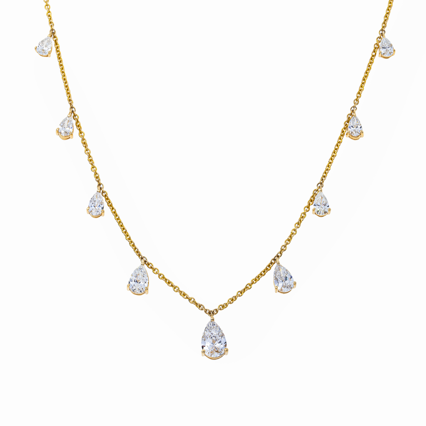Lab-Grown Diamond by the Yard Necklace – 14K Yellow Gold
