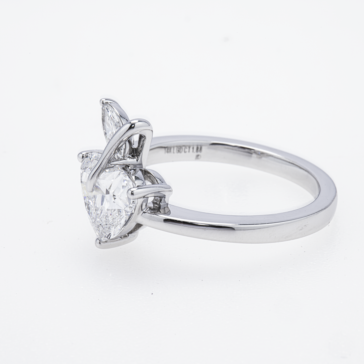 Lab Grown Toi Et Moi 14kw 1.88ct Lab-Grown Heart & Marquise Toi et Moi Diamond Ring – 1.88 CTW in 14K