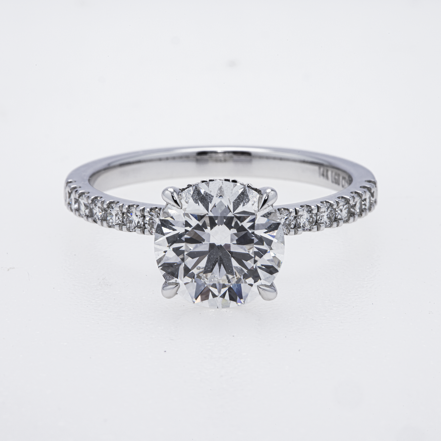 GIA-Certified Lab-Grown Round Brilliant Diamond Ring – 2.36 CTW in 14K