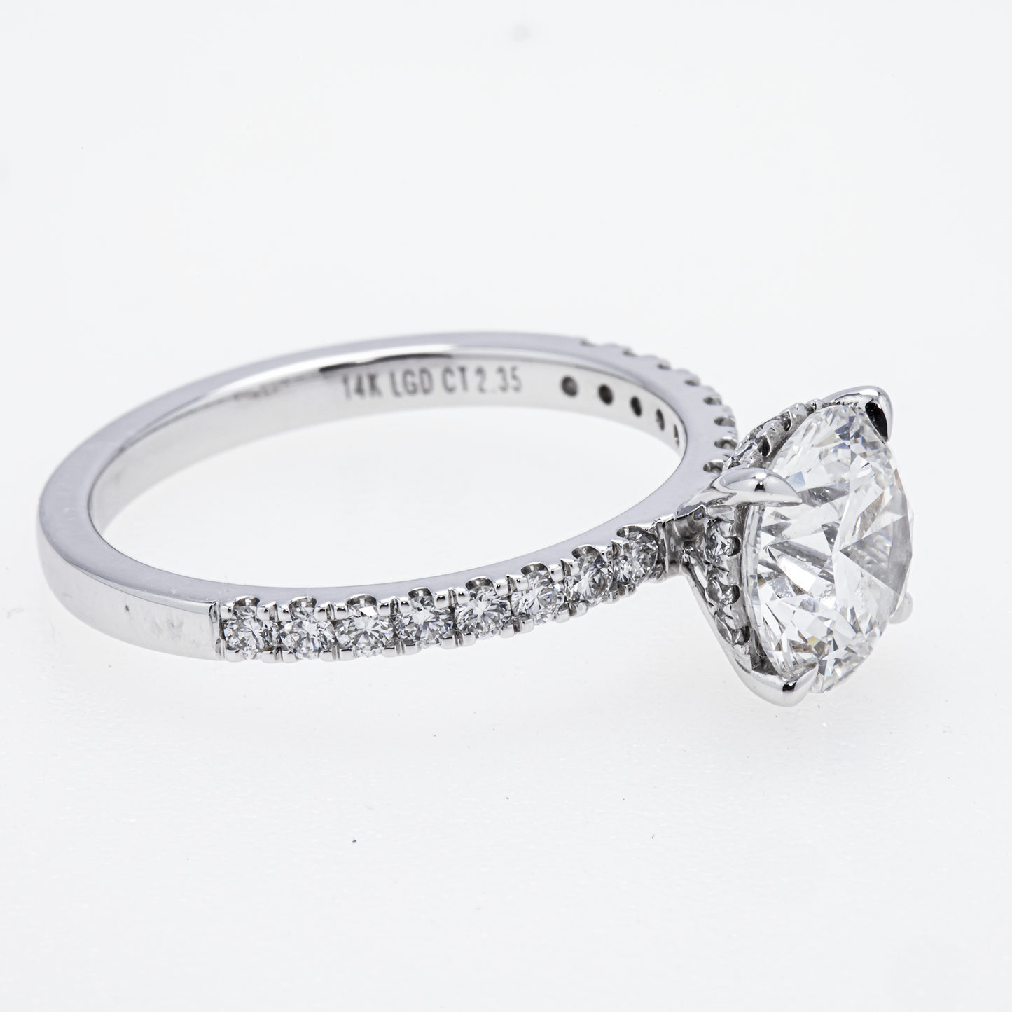 GIA-Certified Lab-Grown Round Brilliant Diamond Ring – 2.36 CTW in 14K