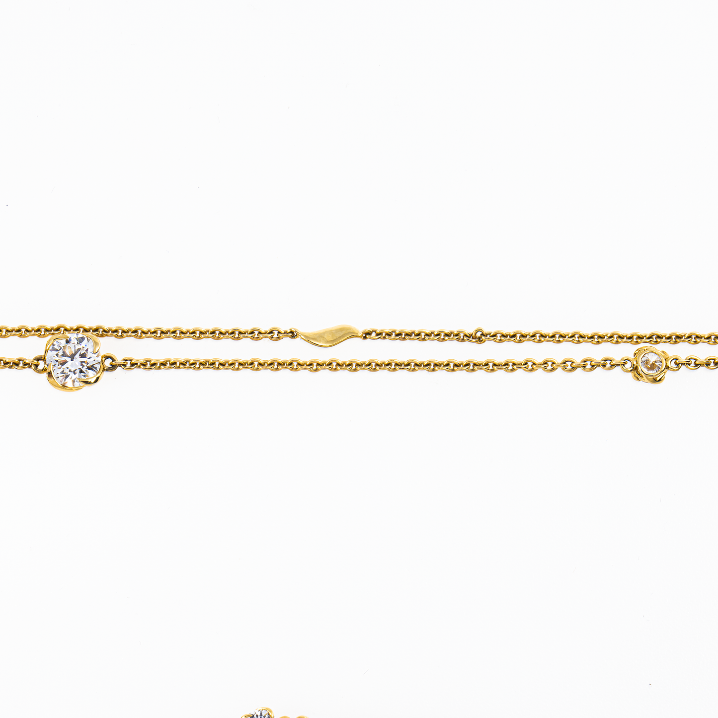 Lab-Grown Diamond Station Layered Necklace – 7.48 CTW in 14K Yellow Gold