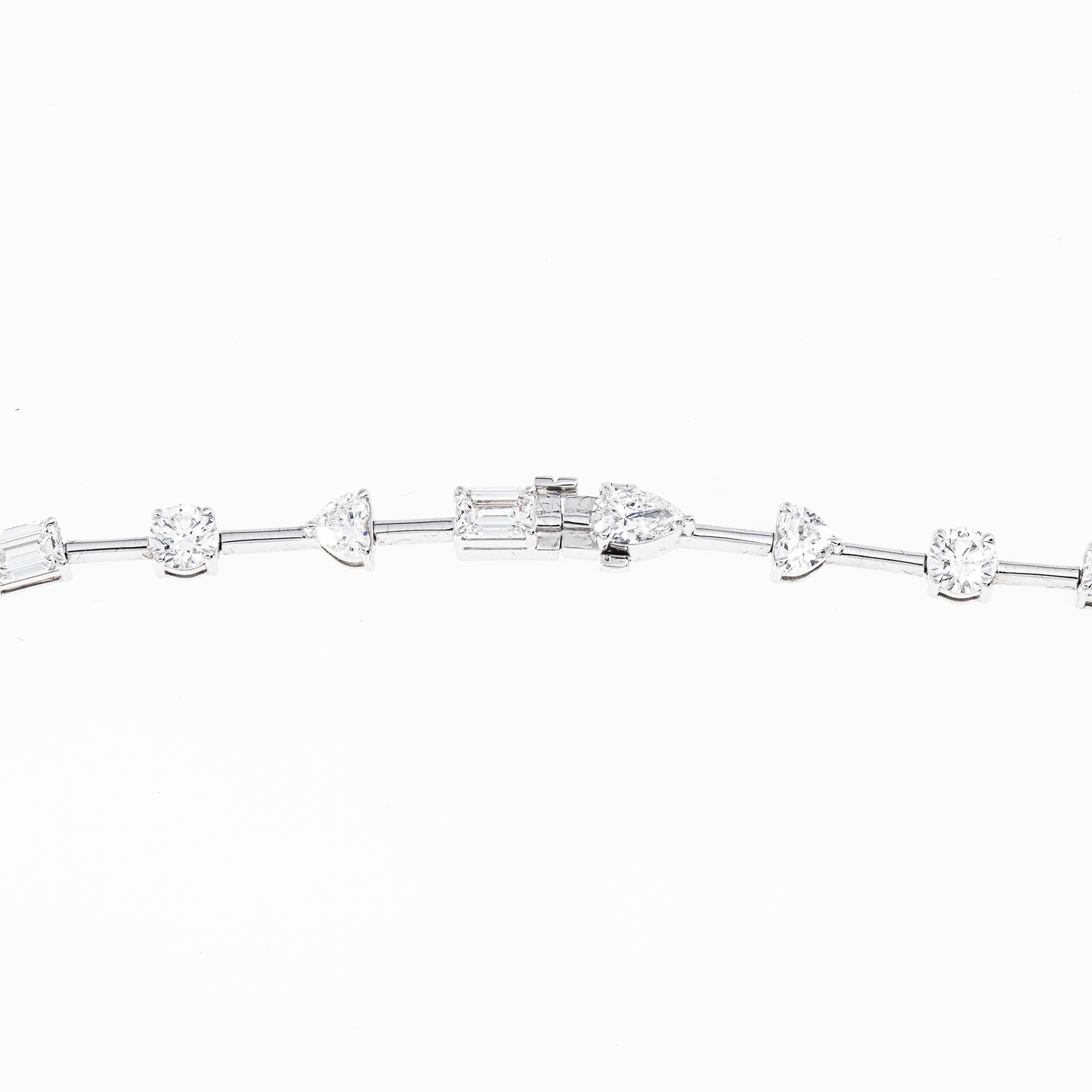 Lab-Grown Mixed-Cut Diamond Lariat Necklace – 18.92 CTW in 14K White Gold