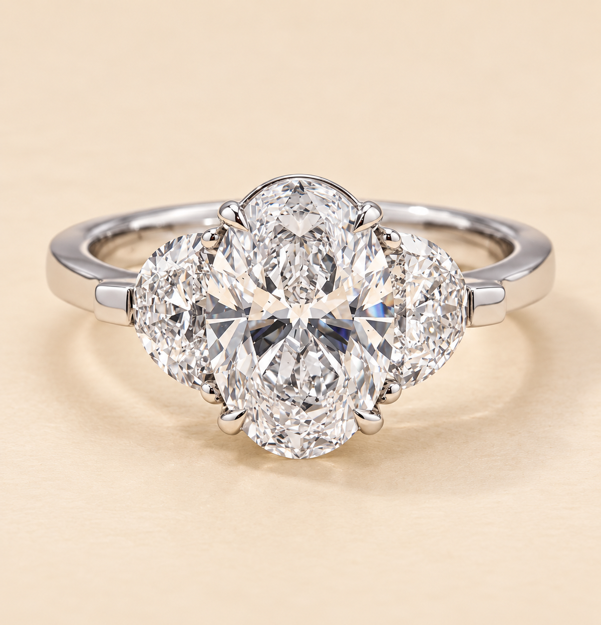 THE PROMISE - Lab-Grown Oval Diamond Three-Stone Ring