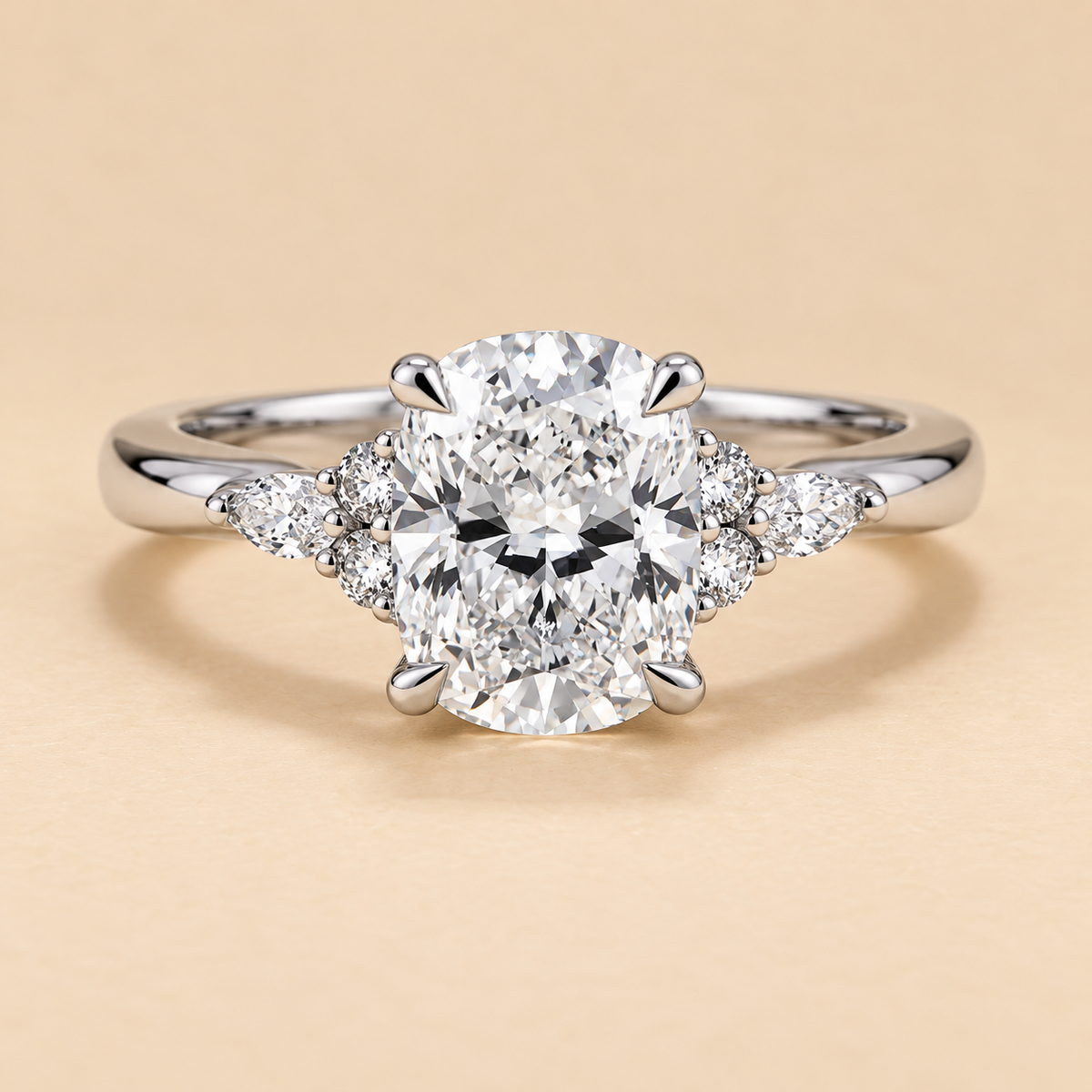 THE LOVE LETTER - Lab-Grown Oval Diamond Engagement Ring