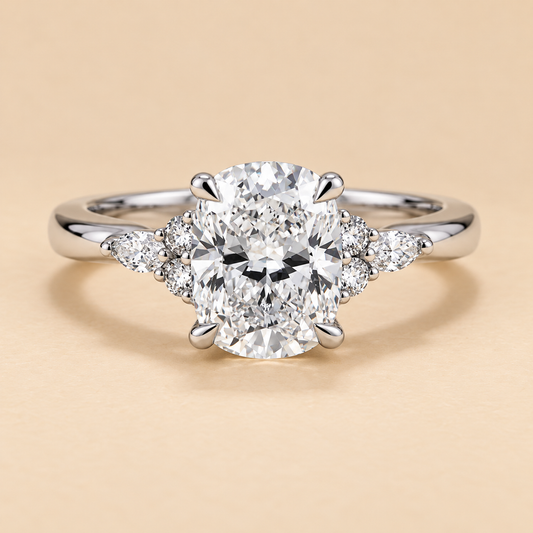 THE LOVE LETTER - Lab-Grown Oval Diamond Engagement Ring