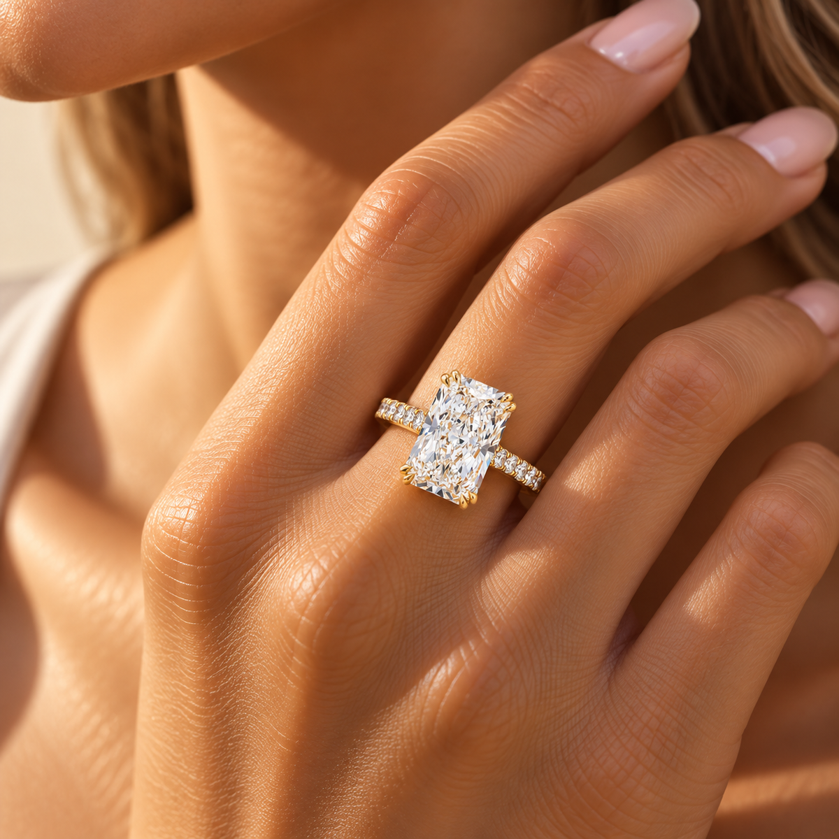 THE TURNING POINT - Lab-Grown Radiant-Cut Diamond Ring