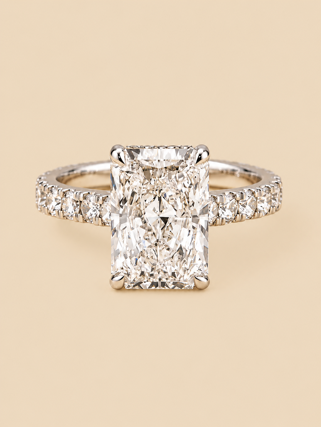 THE AFTER - Lab-Grown Radiant Diamond Halo Ring
