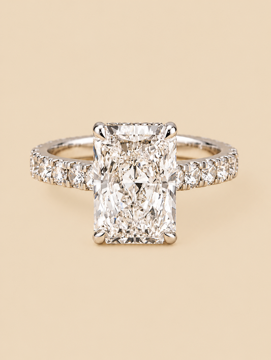 THE AFTER - Lab-Grown Radiant Diamond Halo Ring