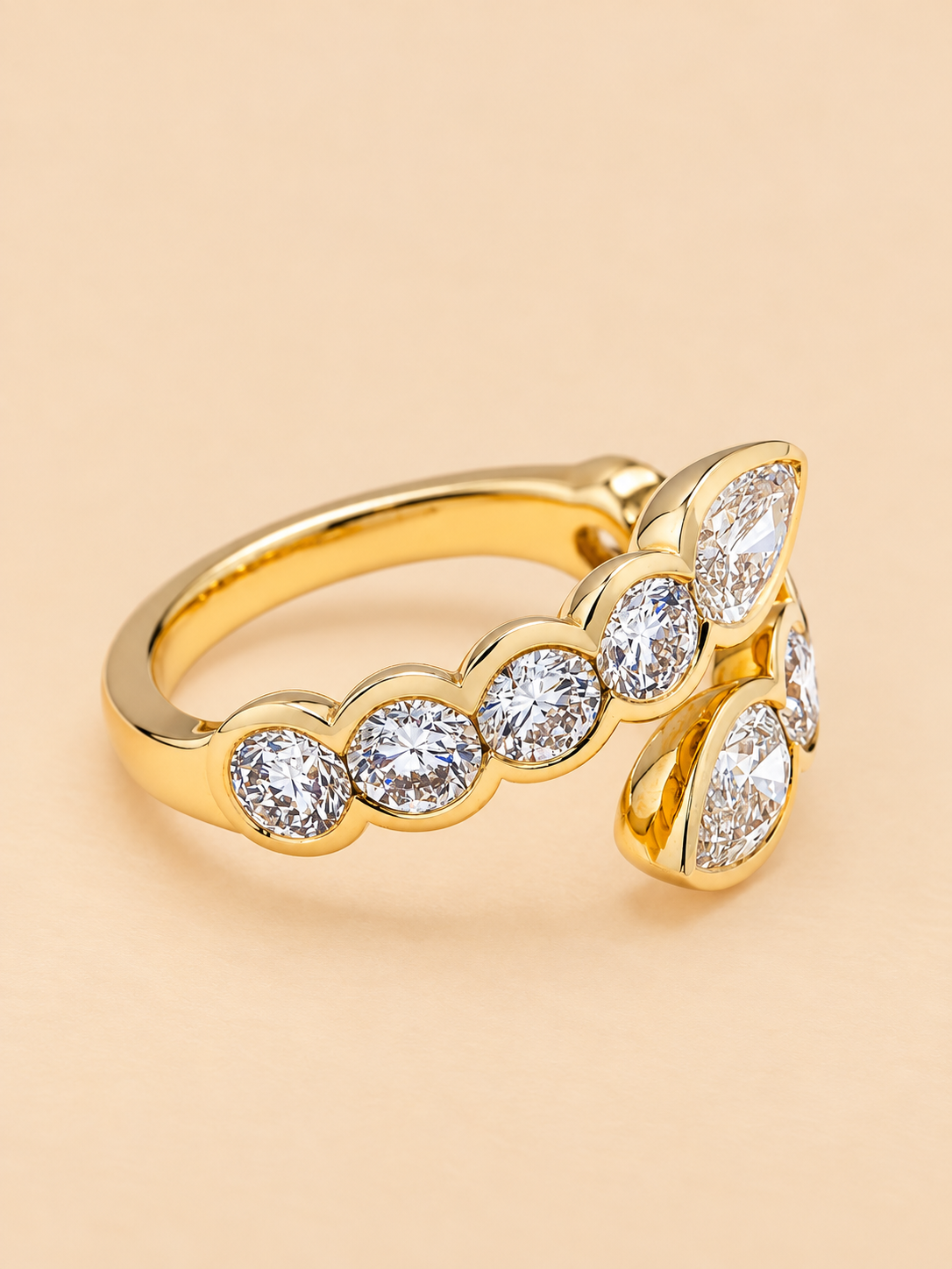THE DUO - Lab-Grown Diamond Open Wrap Ring