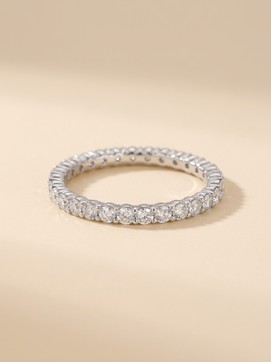 THE INFINITY – White Gold Lab-Grown Diamond Eternity Band