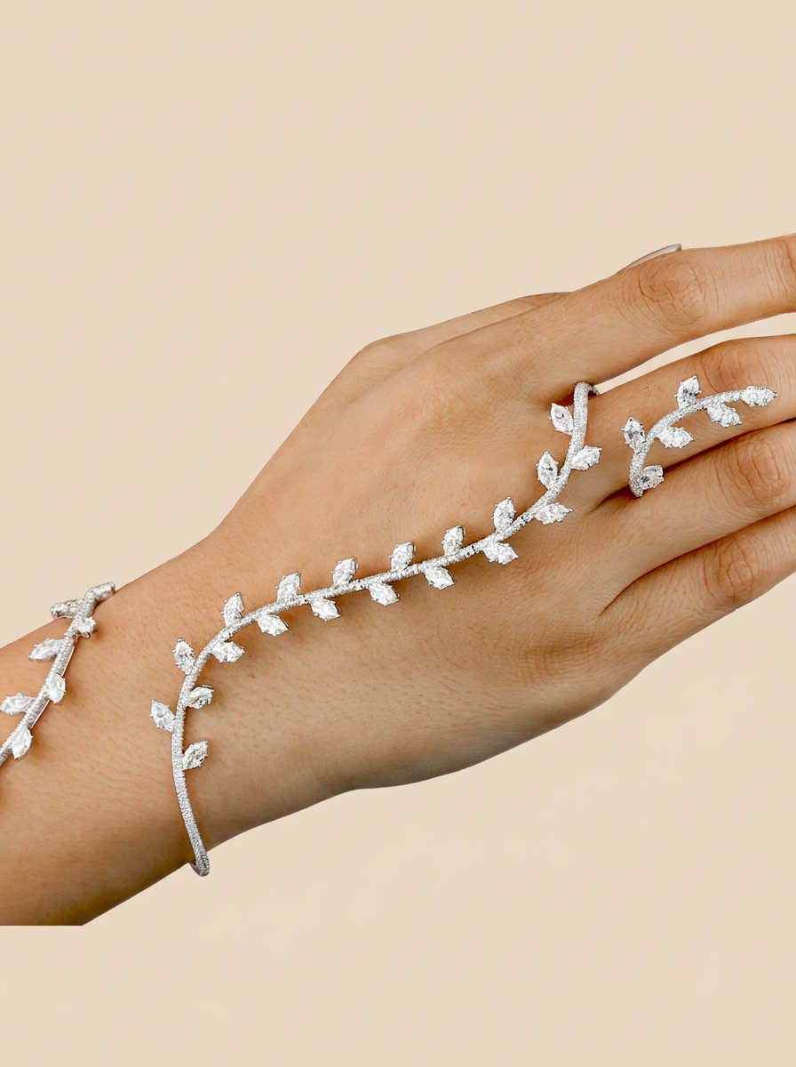 Lab-Grown Marquise Diamond Special Bracelet in 14K White Gold